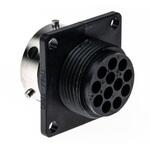 UTG01412S Souriau Sunbank by Eaton 丸型コネクタ， 12極， スタンダード， フランジマウント， UTG01412S SOURIAU