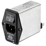 FN394-2.5-05-11 Schaffner IECフィルタ パネルマウント 2.5A 250 V ac， FN394-2.5-05-11 SCHAFFNER