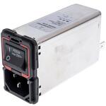 FN9290-10-06 Schaffner IECフィルタ 2ヒューズ 2極 パネルマウント 10A 250 V ac， FN9290-10-06 SCHAFFNER