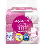 エリエール フタつきウエットティシュー 純水99% 80枚×3P エリエール エリエール フタつきウエットティシュー 純水99% 80枚×3P エリエール
