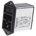DD12.9121.111 Schurter IECフィルタコネクタ 2ヒューズ 2極 パネルマウント 10A 250 V ac， DD12.9121.111 SCHURTER