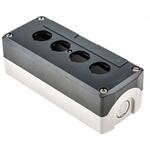 XALD04 Schneider Electric， コントロールボックス， 穴径 22mm， 4 点用， プラスチック シュナイダーエレクトリック