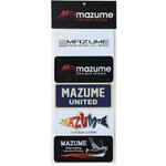 mazume ロゴステッカーⅠ(5種セット) オレンジブルー mazume ロゴステッカーⅠ(5種セット) オレンジブルー