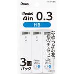 パック ぺんてるアイン 白ケース 替芯 0.3 HB 3個 ぺんてる(アストラム)