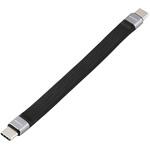 USB-C to Cケーブル 40Gbps USB4 (Gen3) PD最大100W 8K/60Hz 高速データ転送 急速充電 短い フラット 13cm エレコム