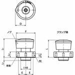 クイッククランプファスナ ノブ操作 ピンコード NBK(鍋屋バイテック会社)