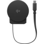 Qi2 巻取りケーブルワイヤレス車載充電器 エアコンルーバー ブラック 多摩電子 Qi2 巻取りケーブルワイヤレス車載充電器 エアコンルーバー ブラック 多摩電子