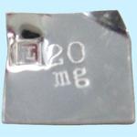 738-65-53-22 上皿天びん用分銅 20mg 単品 TGK(東京硝子器械)