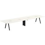 アフィーノLT ミーティングテーブル 角型 配線ユニット付 連結ワイヤリング脚 W4800<配送時組立サービス付> イトーキ