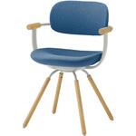 バーテブラ03 4本回転脚 木タイプ SD布地 イトーキ 布張り