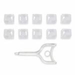 LANポートロックキャップ RJ45用 10個セット 専用解除キー付き メディアカバーマーケット LANポートロックキャップ RJ45用 10個セット 専用解除キー付き メディアカバーマーケット