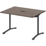 ノットワーク カフェテーブル T字脚 角型 配線対応キャップ 1200×900<配送時組立サービス付> イトーキ