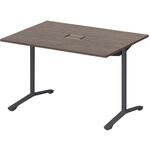 ノットワーク カフェテーブル T字脚 角型 配線対応カバー 1200×900<配送時組立サービス付> イトーキ