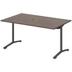 ノットワーク カフェテーブル T字脚 角型 配線対応カバー 1500×900<配送時組立サービス付> イトーキ