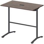 ノットワーク カフェテーブル ハイタイプ T字脚 角型 配線対応キャップ 1200×750<配送時組立サービス付> イトーキ