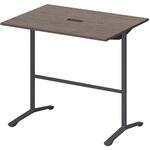 ノットワーク カフェテーブル ハイタイプ T字脚 角型 配線対応キャップ 1200×900<配送時組立サービス付> イトーキ