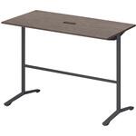 ノットワーク カフェテーブル ハイタイプ T字脚 角型 配線対応キャップ 1500×750<配送時組立サービス付> イトーキ
