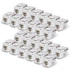 RJ45キーストーンジャック/CAT6対応/24個セット/UTP非シールド/110パンチダウン/LAN配線用 RJ45モジュラージャック StarTech.com RJ45キーストーンジャック/CAT6対応/24個セット/UTP非シールド/110パンチダウン/LAN配線用 RJ45モジュラージャック StarTech.com