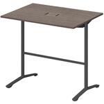 ノットワーク カフェテーブル ハイタイプ T字脚 角型 配線対応カバー 1200×900<配送時組立サービス付> イトーキ