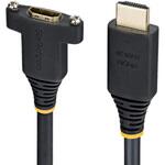 HDMI 2.0ケーブル/パネルマウント型/オス - メス パネル取付 延長用/2m/4K60Hz 1440p 144Hz/High Speed HDMI/会議室 AV環境対応 StarTech.com