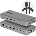 ドッキングステーション/USB4接続/2画面/4K144Hz DisplayPort/100W PD/3x USB-A + 2x USB-C/2.5G LAN/ドライバー不要/macOS & Windows StarTech.com