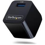 USB充電器/1ポートUSB-A/最大12W/5V/2.4A/iPhone Pro / 17 / 16・iPad・Samsung Galaxy対応/ブラック StarTech.com