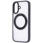 iPhone 17 HBケース シルキーマット マグ充電対応 リング付/ブラック レイ・アウト iPhone 17 HBケース シルキーマット マグ充電対応 リング付/ブラック レイ・アウト