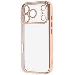 iPhone 17 Pro ソフトケース 精密 フレームメッキ/ピンクゴールド レイ・アウト iPhone 17 Pro ソフトケース 精密 フレームメッキ/ピンクゴールド レイ・アウト