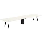 アフィーノ ミーティングテーブル 角型 連結ワイヤリング・アルミ塗装脚 W4800<配送時組立サービス付> イトーキ