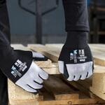 [ウィード/Wonder Grip] 15G ニトリルゴム背抜き手袋 背抜き手袋 作業用手袋 Sサイズ WGJ-555 Duo (5双入り) ウィード(Wonder Grip)