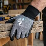 [ウィード/WONDER GRIP] タッチパネル対応 作業用手袋 薄手 18ゲージ ニトリル 独自湾曲手型 OXYIUM WG-910 (1双入り)グレー ウィード(Wonder Grip)