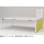 アクトリンク グループテーブル用エンドロングパネル ホワイトボード・クロスコンビ D1200用 机上H630 布地C<配送時組立サービス付> イトーキ