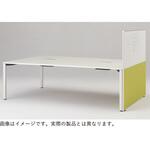 アクトリンク グループテーブル用エンドロングパネル ホワイトボード・クロスコンビ D1400用 机上H630 布地C<配送時組立サービス付> イトーキ