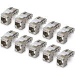 RJ45キーストーンジャック/CAT6A対応/10個セット/STPシールド/工具不要/LAN配線用 RJ45モジュラージャック StarTech.com RJ45キーストーンジャック/CAT6A対応/10個セット/STPシールド/工具不要/LAN配線用 RJ45モジュラージャック StarTech.com
