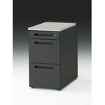 CZRデスク 脇机D700用 A4・2段+ペントレイ引出し ロングレールタイプ ダイヤル錠<配送時組立サービス付> イトーキ