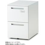 CZRワゴン A4・2段 ロング キャスターロック付 ゼロリセットダイヤル錠<配送時組立サービス付> イトーキ