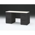 CZRデスク 両袖机 ダイヤル錠 センター引出し付 W1400×D600<配送時組立サービス付> イトーキ