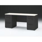 CZRデスク 両袖机 ダイヤル錠 センター引出し付 W1600×D600<配送時組立サービス付> イトーキ