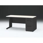 CZRデスク 片袖机ダイヤル錠 ロングレールタイプ センター引出し付 W1500×D700<配送時組立サービス付> イトーキ