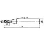 2枚刃MSTARエンドミル(M) 三菱マテリアル
