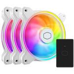 MFL-B2DW-213P2-R2 MasterFan MF120 Halo2 3in1 White Edition/120mm ARGBファン3個パック/ホワイト/デュアルループLED/LEDコントローラーA1付属 COOLER MASTER