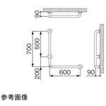 MB115-1LS_34X1.5 浴室手摺 左 MB115-1LSシリーズ ミヤコ