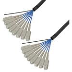 マルチモード光ファイバーケーブル SC-SC 8芯＜屋外用 補強 LAPシース＞2～10m ダイヤトレンド