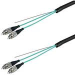 OM3マルチモード光ファイバーケーブル FC-FC 2芯＜屋外用 補強 LAPシース＞2～10m ダイヤトレンド
