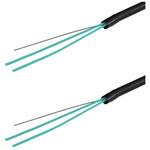 OM3マルチモード光ファイバーケーブル 両端コネクタなし 2芯＜屋外用 補強 LAPシース＞2～10m ダイヤトレンド