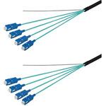 OM3マルチモード光ファイバーケーブル SC-SC 4芯＜屋外用 補強 LAPシース＞2～10m ダイヤトレンド