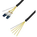 シングルモード光ファイバーケーブル LC-コネクタなし 4芯＜屋外用 補強 LAPシース＞2～10m ダイヤトレンド