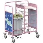 オムツ交換カート48(横型) オムツ交換車 24-6549-00 KAWAJUN MCR083PN(ピンク/グリーン) 河淳 オムツ交換カート48(横型) オムツ交換車 24-6549-00 KAWAJUN MCR083PN(ピンク/グリーン) 河淳