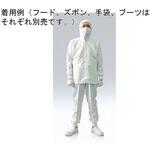 吸汗・速乾に優れ、快適性を追求したクリーンルーム用上着 白 3E2102-KWシリーズ アズワン