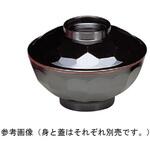 M-172 亀甲椀 黒内朱 関東プラスチック工業